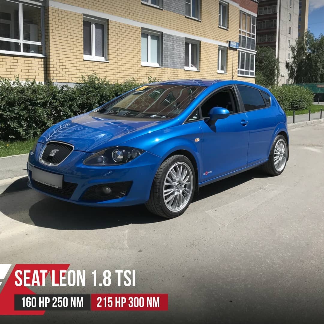 Seat Leon 1,8TSI чип тюнинг от Eurocode Tuning